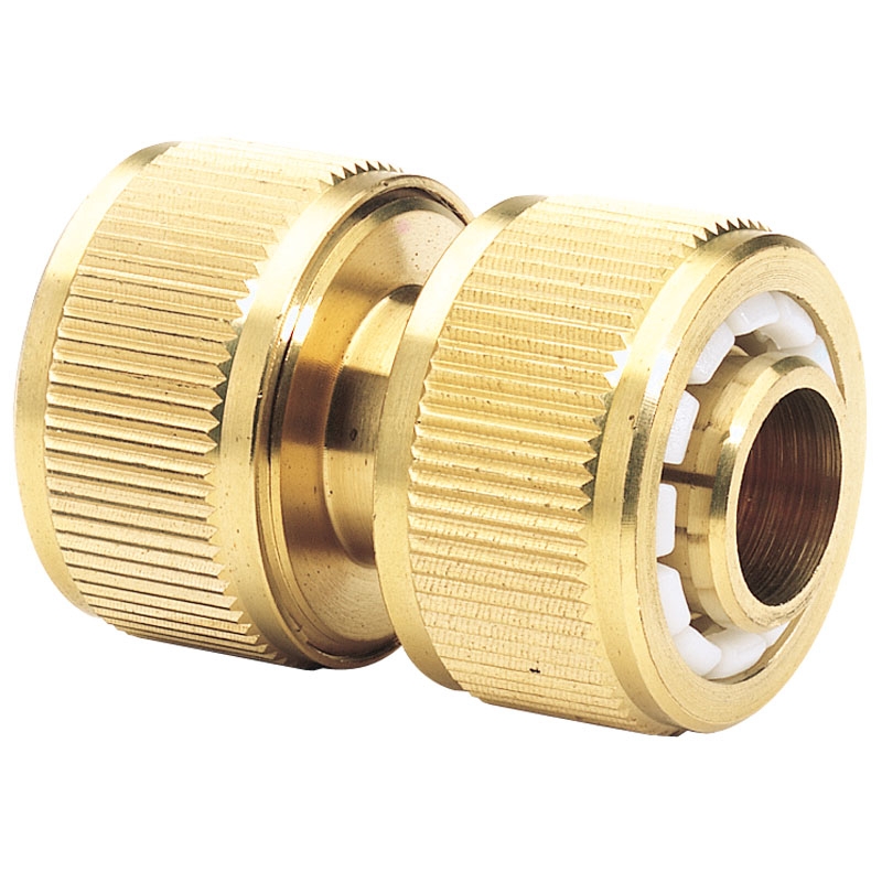 Brass Garden Hose Repair Connector 3/4" Tiger Supplies
