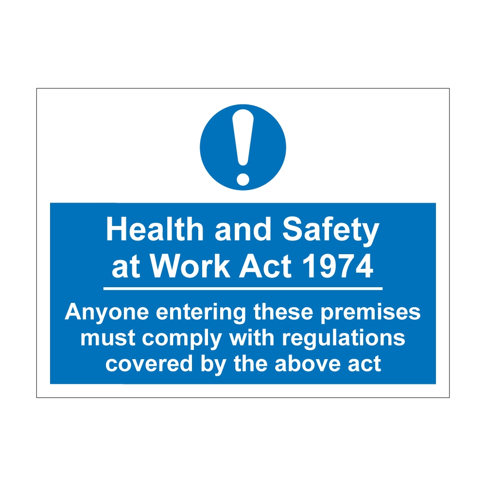  health and safety at work act 1974 600mm x 450mm tiger supplies